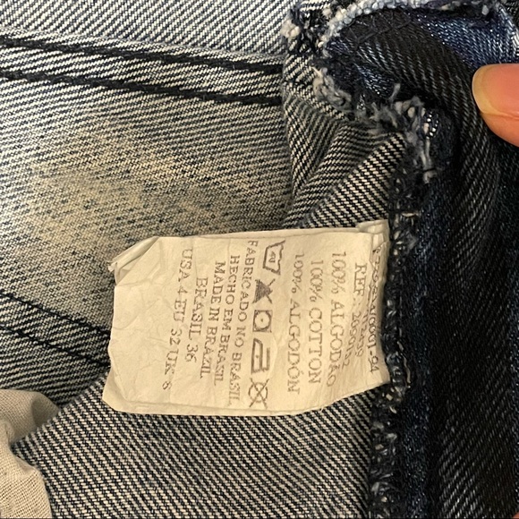 Striped jeans shorts - Picture 8 of 10